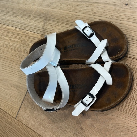 🌻Birkenstock Yara White Patent Leather Sandals size 5 eu 36 - Picture 4 of 8